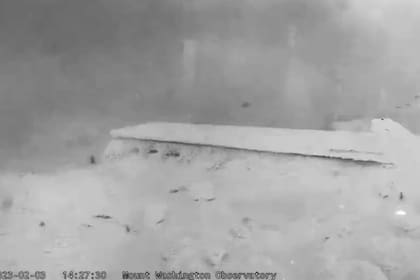 Las increíbles condiciones que se vivieron con la ola de frío en Mount Washington, EE.UU.