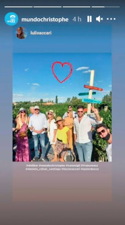 Las inesperadas imágenes de Christophe Krywonis y Dolores Barreiro, juntos en Mendoza