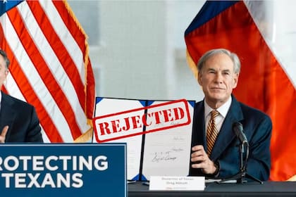 Las iniciativas rechazadas por Greg Abbott no entrarán en vigor y sus efectos potenciales quedaron suspendidos