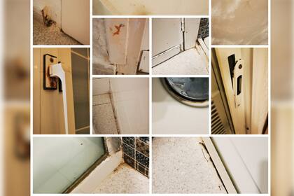 Las instalaciones del hotel estaban destrozadas y sucias (Foto Facebook Magdalena Elżbieta Brylińska-Beaton)