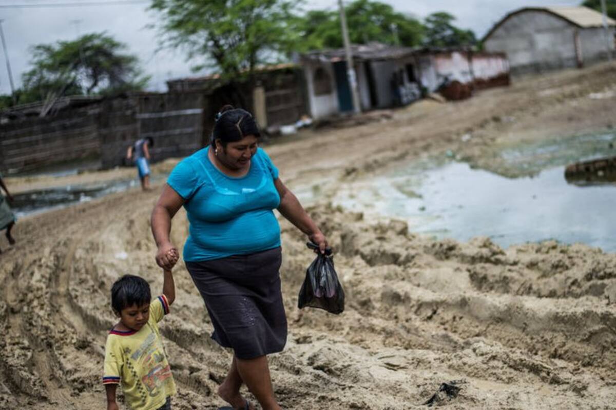 Las inundaciones causadas por el fenomeno de El Niño de 2016-2017 en Perú afectaron a 1,9 millones de personas.