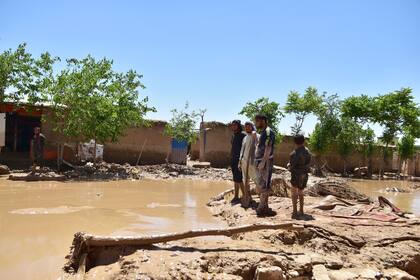 Las inundaciones en la provincia Baghlan de Afganistán, el 12 de mayo de 2024. (Foto AP)