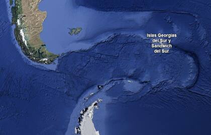 Las islas Sandwich y Georgias del Sur