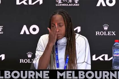 Las lágrimas de Coco Gauff en la conferencia de prensa tras la derrota ante Ostapenko