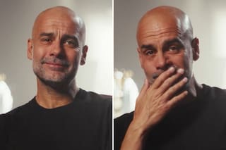El desconsolado llanto de Pep Guardiola al ser despedido por los hinchas del Manchester City