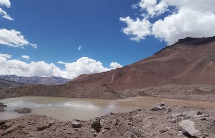 Las "lagunitas" en el Valle de Vacas