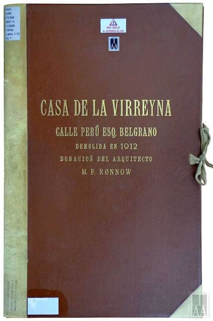 Las láminas que el arquitecto del Otto Wulff donó antes de demoler la Casa de la Virreina