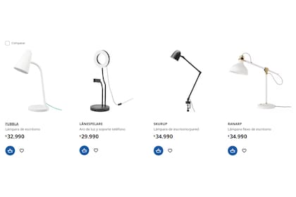 Las lámparas son uno de los artículos con más variedad de modelos y precios (Foto: ikea.com)