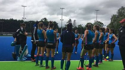 Las Leonas festejaron ante Gran Bretaña