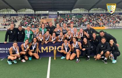 Las Leonas festejaron su título de la Pro League 2022