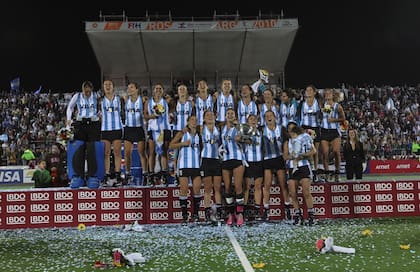 Las Leonas tienen en su haber dos títulos mundiales, los de Perth 2002 y Rosario 2010
