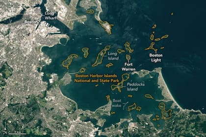 Las llamadas Islas Drumlin son hoy el corazón del Parque Nacional y Estatal del Puerto de Boston
