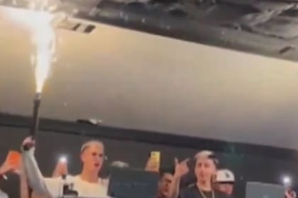 Las llamas llegaban al techo