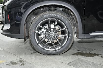 Las llantas son de 18 pulgadas en color gris intermedio y están equipadas con neumáticos 225/55 R18
