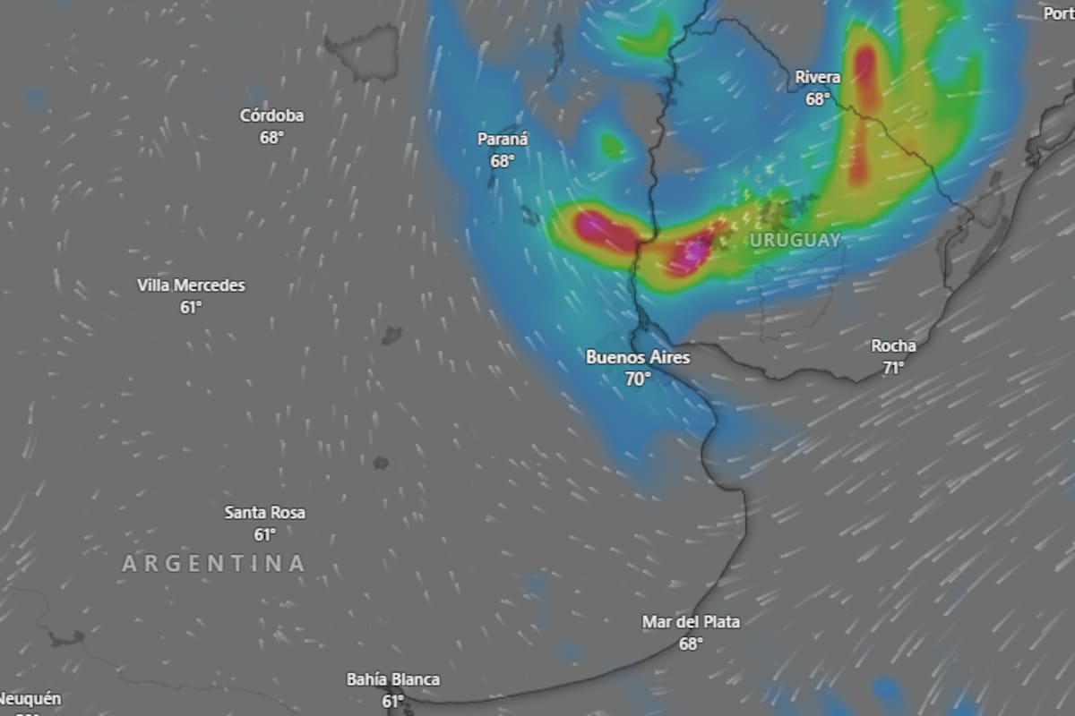Las lluvias castigarán principalmente la zona del AMBA