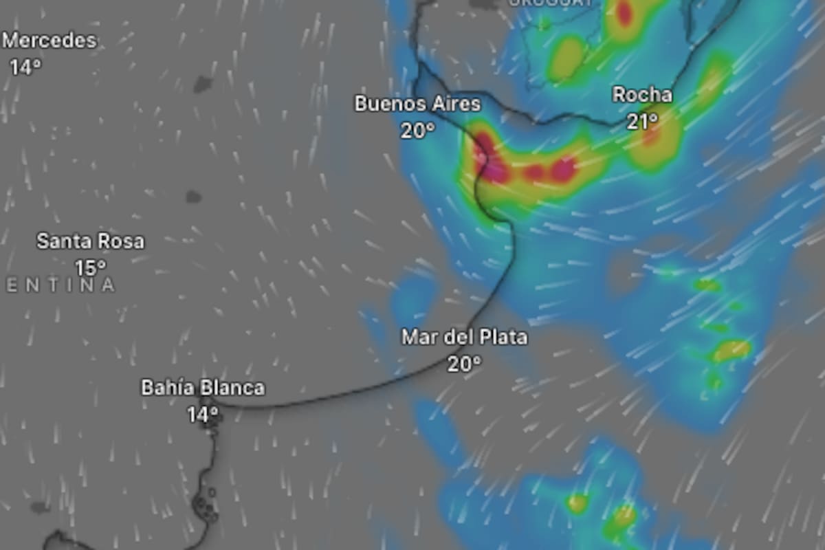 Las lluvias castigarán principalmente la zona del AMBA.