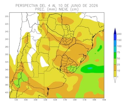 Las lluvias serían escasas en la mayor parte de la región agrícola