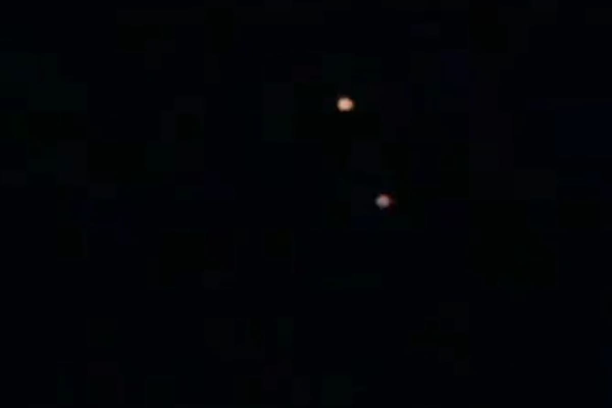 Las luces que se vieron en el cielo