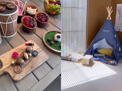 Cuando llegaron al hotel, se encontraron con algunos regalos gastronómicos y detalles para que los chicos se sientan especiales