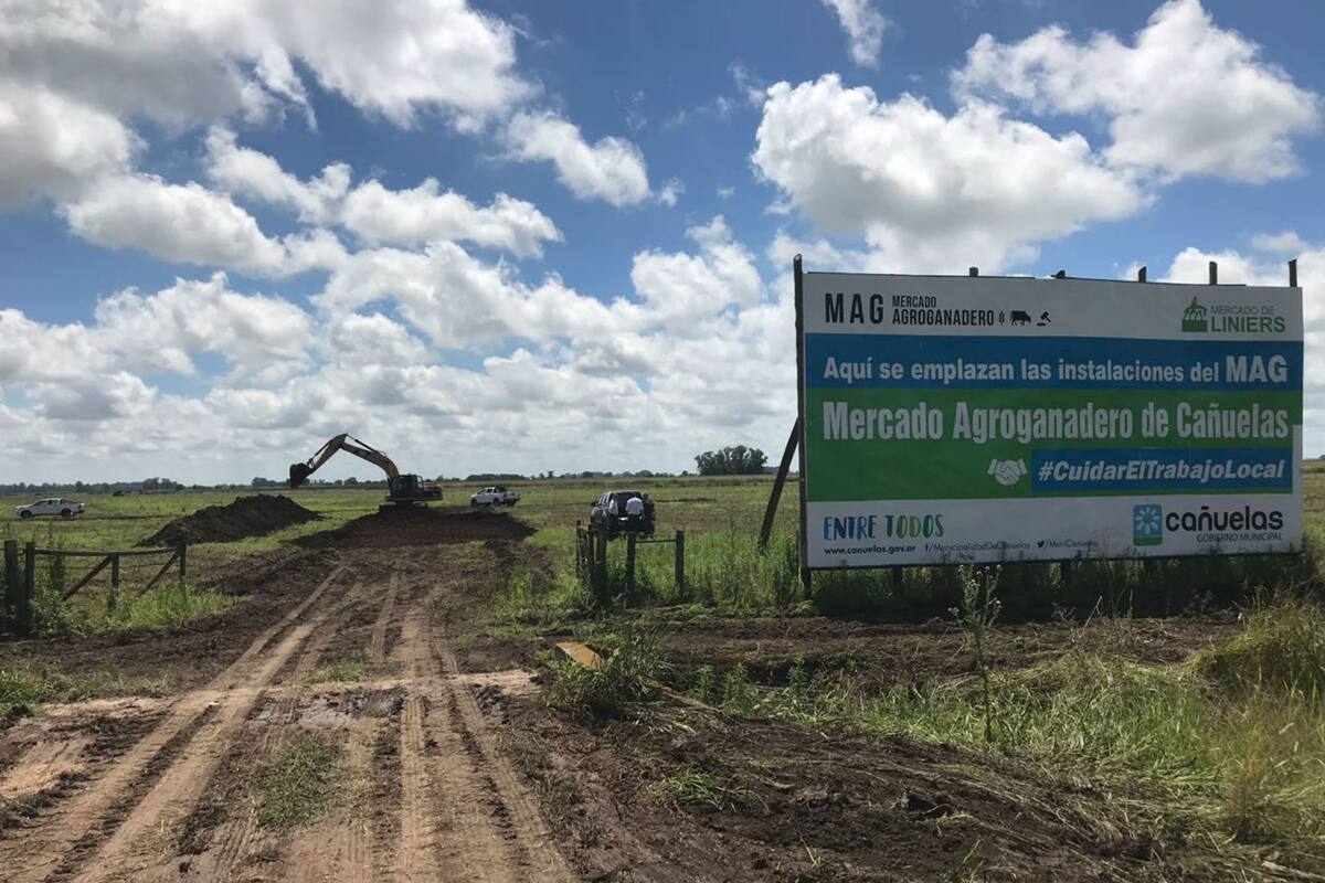 Las máquinas comenzaron a mover los suelos en el predio de Cañuelas