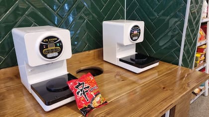 Las maquinitas especiales para preparar los fideos