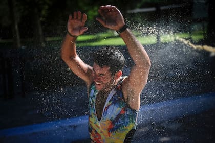 A refrescarse después del esfuerzo