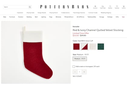 Las medias de Dollar Tree ofrecen un ahorro del 95% en comparación con las de Pottery Barn, que cuestan cerca de US$30 cada una.