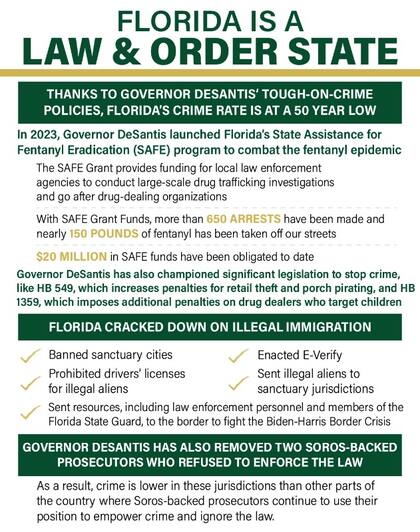 Las medidas para combatir la delincuencia en Florida