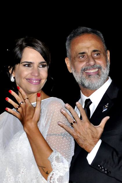 Las mejores imágenes de la boda de Jorge Rial y Romina Pereiro