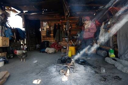 Puesto principal de la RAM en Cushamen, donde estuvo Santiago Maldonado antes de su desaparición. Cushamen, Pcia. Chubut, Septiembre 2017. Foto: Ricardo Pristupluk
