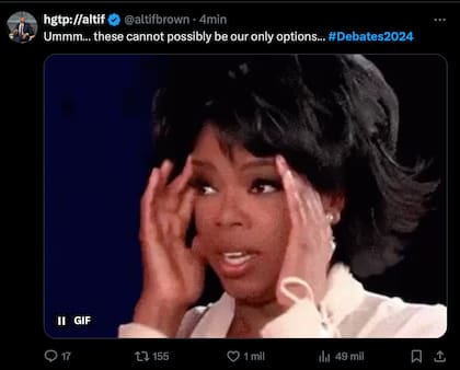 Las mejores reacciones del debate entre Trump y Biden