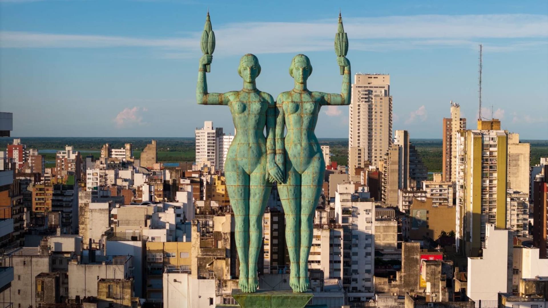 Las Mellizas son un atractivo de Rosario.