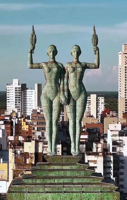 Las Mellizas son un atractivo de Rosario.