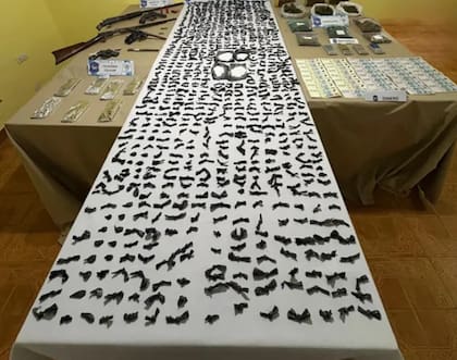 Las mil dosis de cocaína secuestradas durante los allanamientos en Merlo