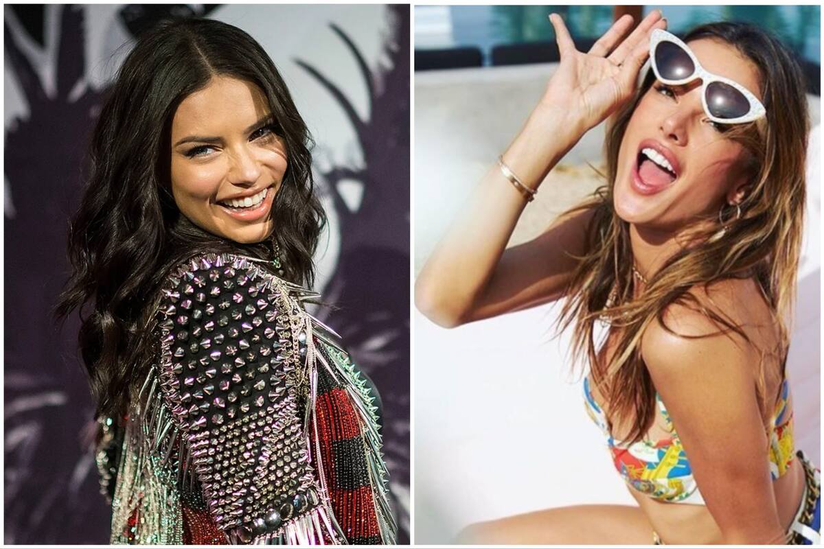 Las modelos internacionales Adriana Lima y Alessandra Ambrosio
