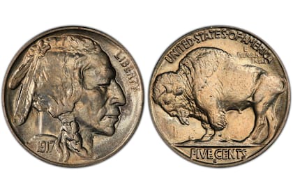 Las monedas con un nativo americano en su anverso y un búfalo en su reverso podrían alcanzar valores elevados en el mercado de subastas debido a estos detalles