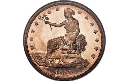 Las monedas de 1885 no fueron parte de la acuñación oficial
