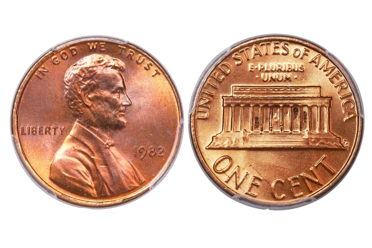Las monedas de un centavo de dólar de 1982 que vale casi US$10.000