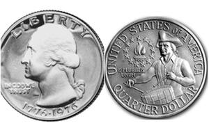 Las monedas del bicentenario de Estados Unidos tienen un valor especial