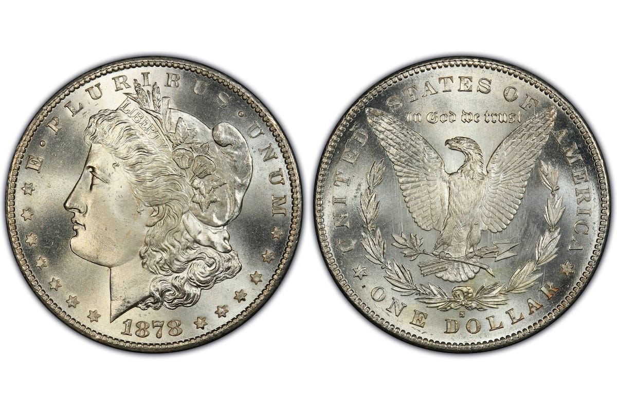 Las monedas valiosas pertenecen a la serie Morgan Dollar acuñadas en 1878
