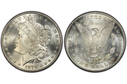 Las monedas valiosas pertenecen a la serie Morgan Dollar acuñadas en 1878
