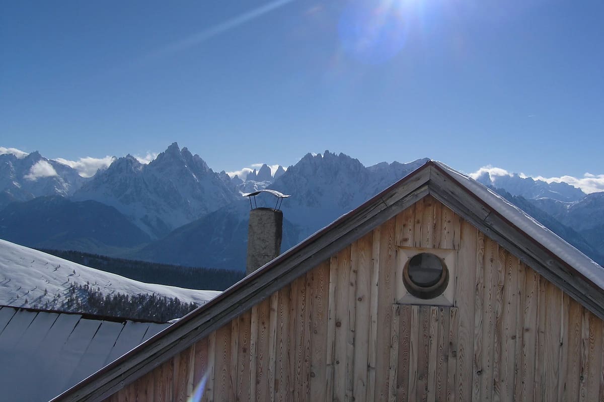 Las montañas en Tirol del Sur