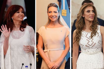 Las mujeres protagonistas optaron por los tonos claros; los varones, por trajes y colores patrios, además de detalles significativos