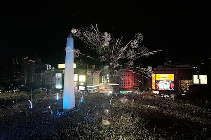 Las multitudes en el Obelisco, un clásico de la etapa final del Mundial 2026
