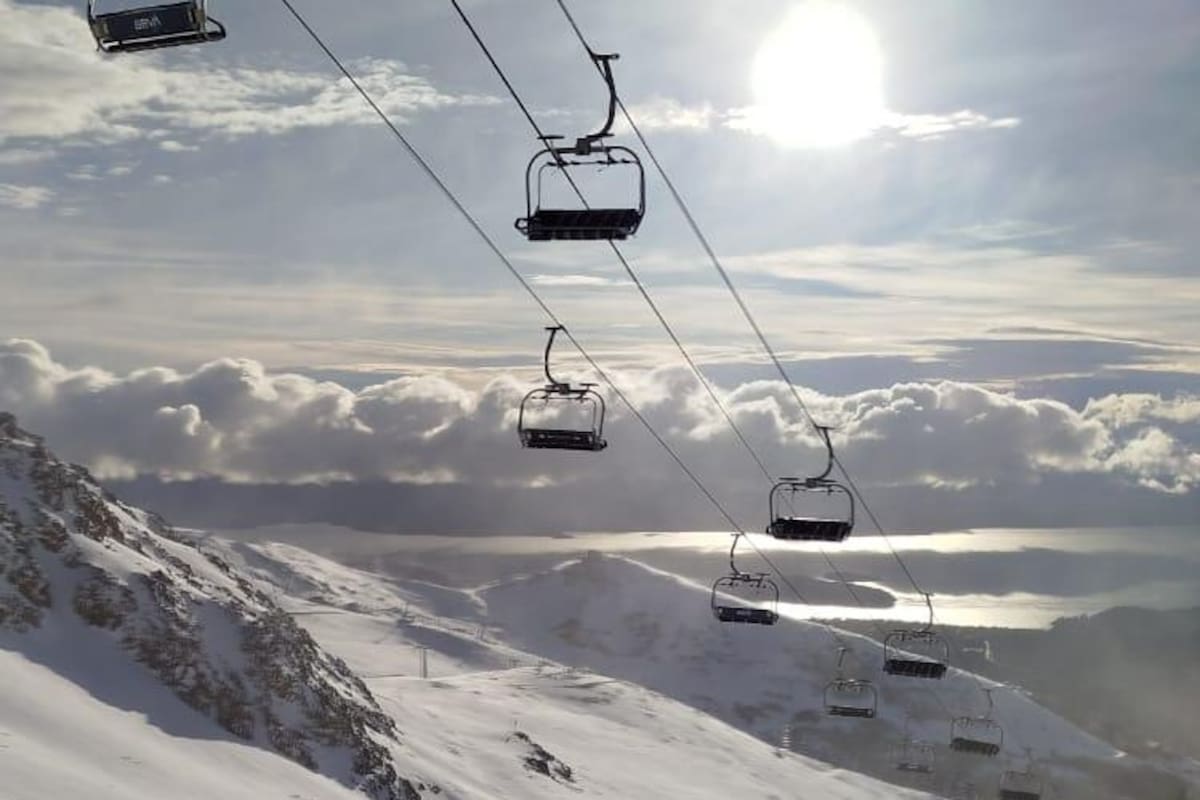 Las nevadas de los últimos días permitieron la apertura del complejo para peatones.