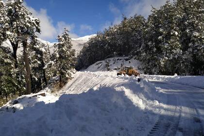 Las nevadas fueron intensas en la zona durante el fin de semana
