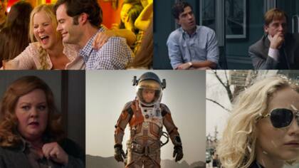 Las nominadas en comedia son: Trainwreck, La gran apuesta, Spy, Misión rescate y Joy: el nombre del éxito