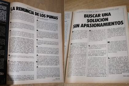 Las notas de Free Lance, especialista en rugby, en aquellos tiempos de peleas en el rugby