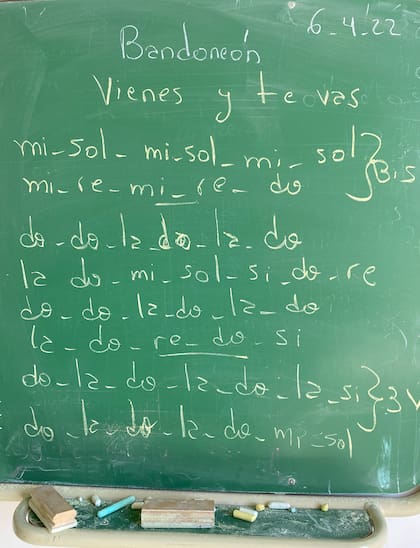 Las notas musicales, un lenguaje nuevo para los jóvenes alumnos