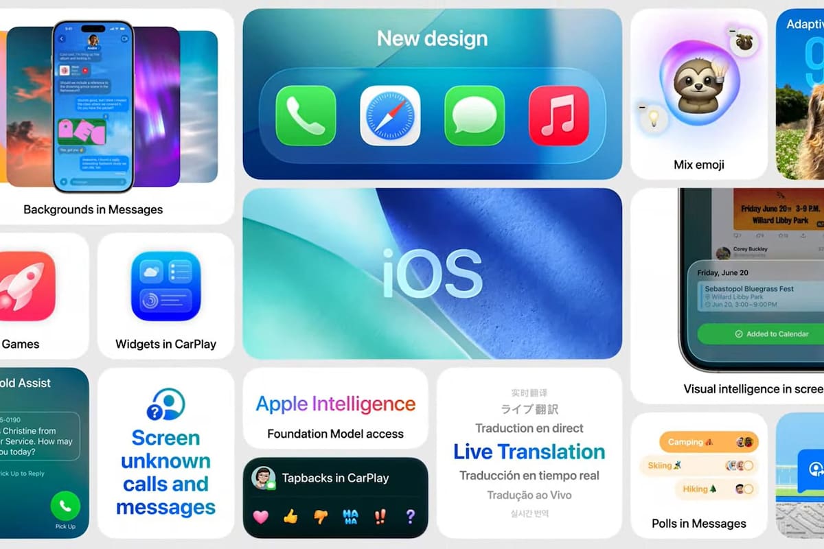 Las novedades que llegan con iOS 26